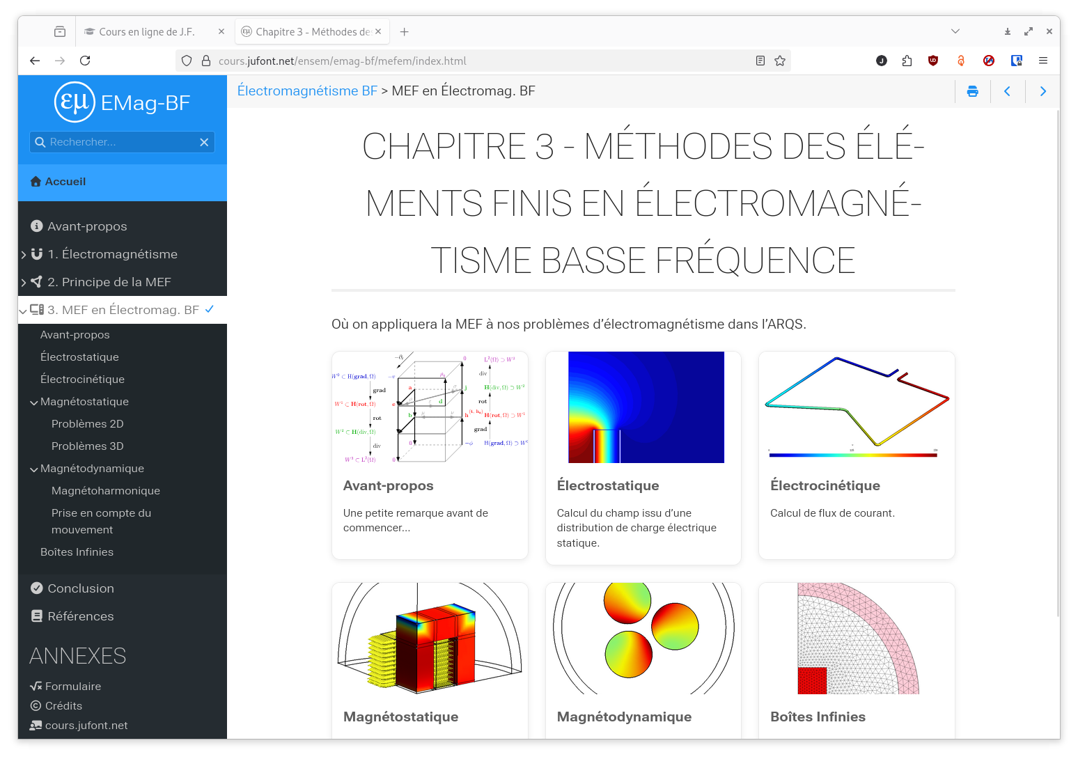 Lien vers webpoly du module